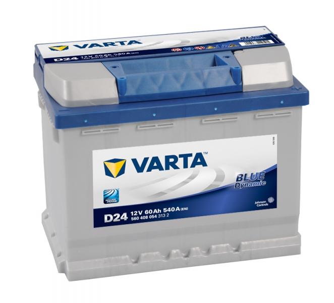 Акумулятор Varta Blue Dynamic 60Ah (+/-) (540EN) (д242*ш175*в190) D43